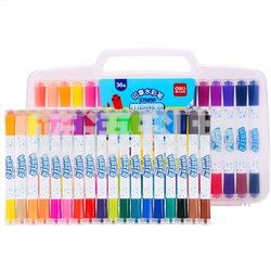 得力（deli） 70666 双头印章水彩笔 18支/盒