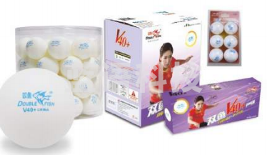 双鱼V40+无星乒乓球 10个装