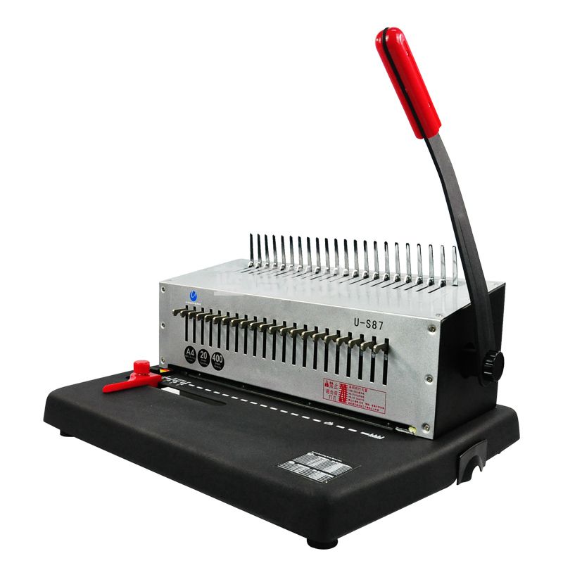 优玛仕（U-MACH）U-S87疏式装订机胶圈夹条两用打孔机21把抽拔刀