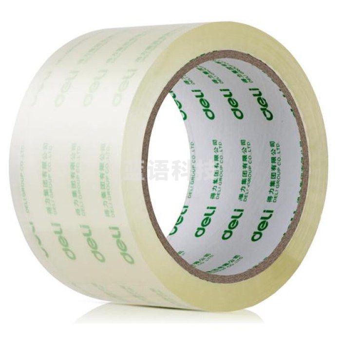 得力30325封箱胶带60mm*100y透明色6卷/筒