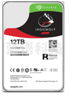 希捷(Seagate) NAS硬盘 12TB 256MB 7200转 PMR CMR垂直技术 网络存储 SATA 希捷酷狼PRO ST12000NE0008