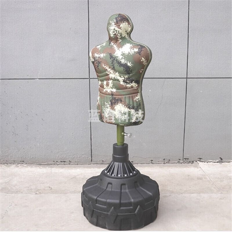 红泰吉 HTJ-JR 拳击运动训练 移动人型半身靶板 迷彩假人模型