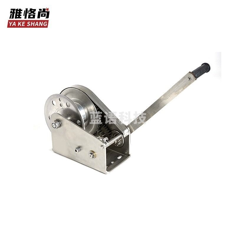 雅恪尚 雅恪尚 304不锈钢双向自锁手摇绞盘手动卷扬机带刹车 不锈钢1200磅（裸机） 教学仪器优品优品 pH 试纸