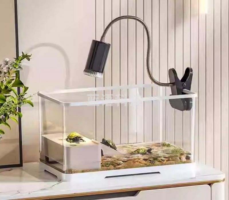 华森葳 造景乌龟缸白色大号豪华套餐55*30*29.4cm