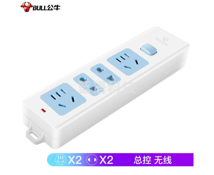 公牛(BULL)GN-407W无线插座 4位总控无线(需要自行配电源线或插头)