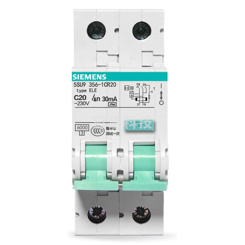 西门子(SIEMENS)空气开关 漏电保护器1P+N 25A带漏保