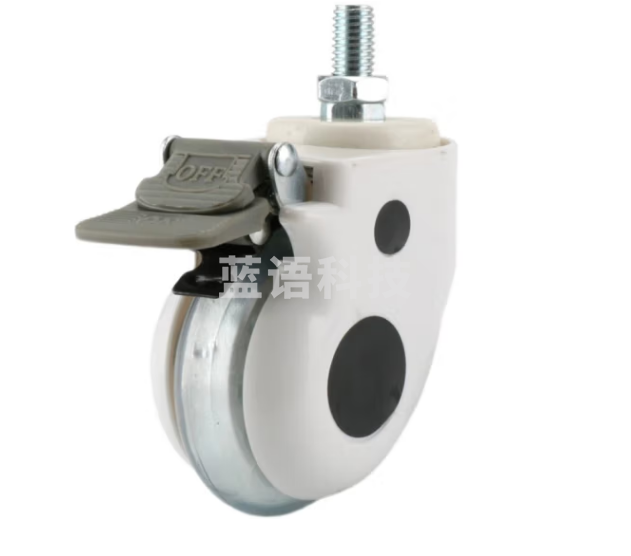 巨联多功能治疗车配件轮子 ABS全塑 带刹车轮子