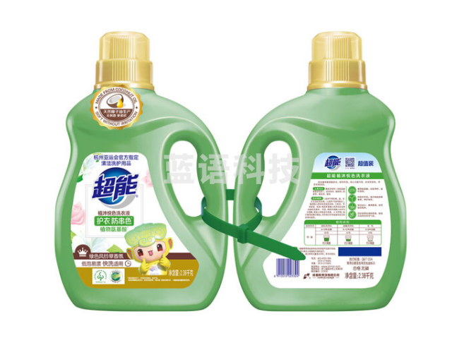 超能 植沐悦色洗衣液 绿色风铃草香2.38kg*2桶套装