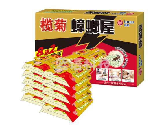 榄菊 蟑螂屋10片装 蟑螂贴家用杀蟑除蟑螂药灭蟑螂器全窝端