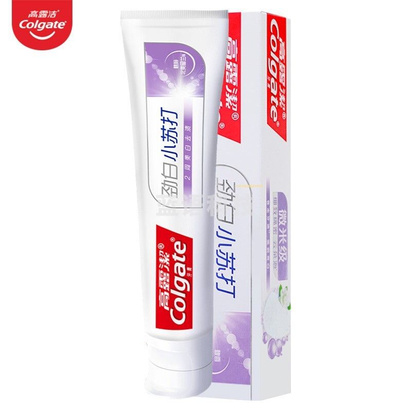 高露洁(Colgate)劲白小苏打留兰美白牙膏180g 洁净去渍清新口气(包装随机发)(支)