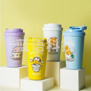 乐扣乐扣  400ml紫色 LHC3271 316不锈钢大容量保温杯 遇见元气弹跳咖啡杯