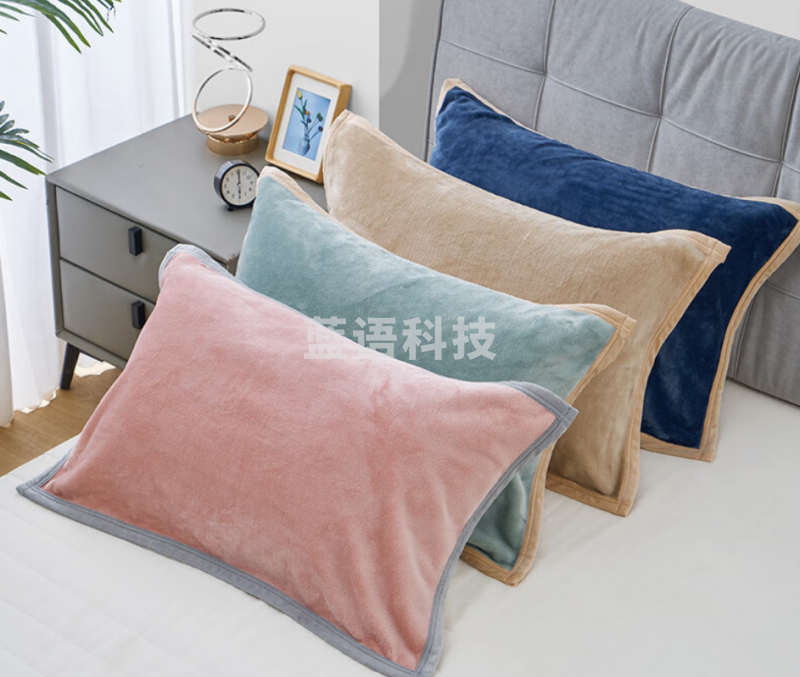 新亚 枕巾 法兰绒枕巾一对装 颜色随机50×80cm(对)
