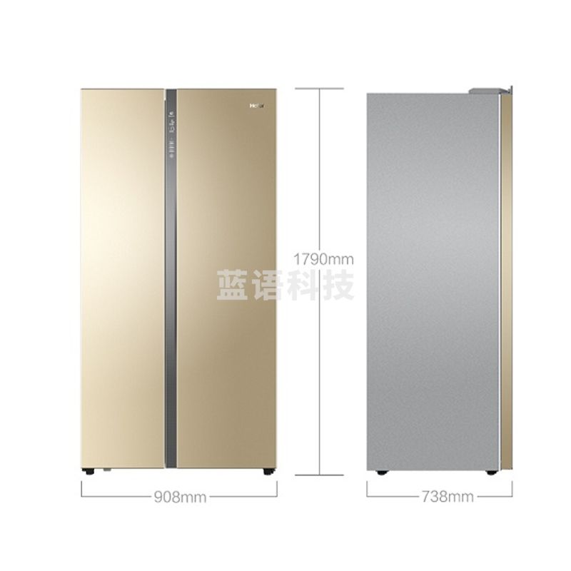 海尔(Haier)BCD-656WDPT对开门冰箱 变频风冷无霜家用 电冰箱