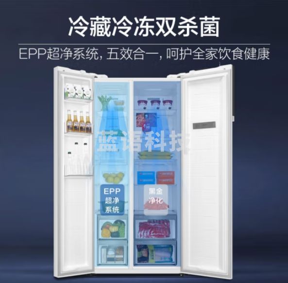 海尔（Haier）621升巨能冻对开门双开门电冰箱家用一级能效变频节能超大冷冻容量超薄嵌入式BCD-621WLHSS95W9U1