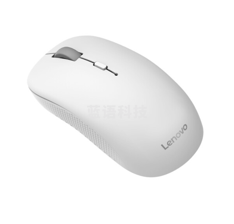 联想(Lenovo)M25无线办公鼠标 轻音便携鼠标 人体工学舒适握持感 带无线2.4G接收器白色