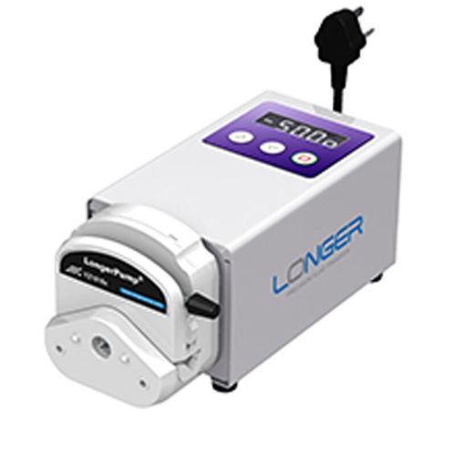JISENPUER 保定兰格L100-1E实验室蠕动泵恒流泵YZ1515X泵头0.1rpm-100rpm L100-1E+YZ1515X泵头