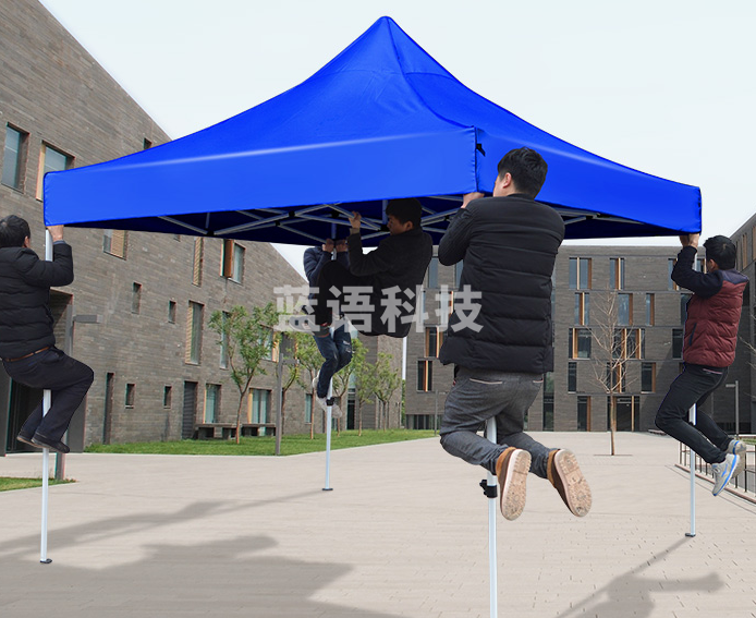 高档型 3米*4.5米 帐篷 遮阳伞 蓝色 （双顶）