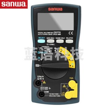 三和sanwa CD772 数字万用表大屏背光电流15A真有效值 1年维保