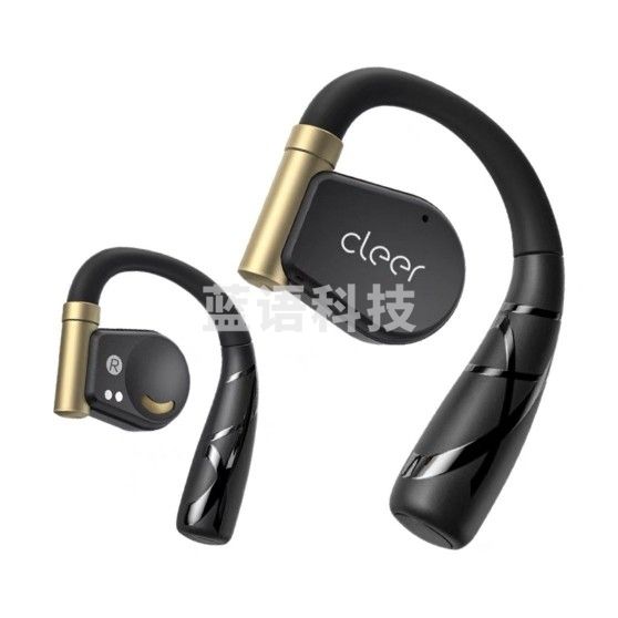 cleer ARC 音弧蓝牙运动跑步耳机 无线骨传导升级 开放挂耳式耳麦 适用苹果华为 黑曜金【充电盒升级款-续航18H】