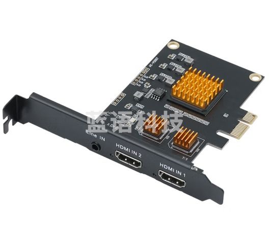 创视之星 2路hdmi/sdi内置采集卡vmix相机单反双路同显多机位pcie直播会议录制linux CSZX-8002HDMI 2路HDMI+外接音频