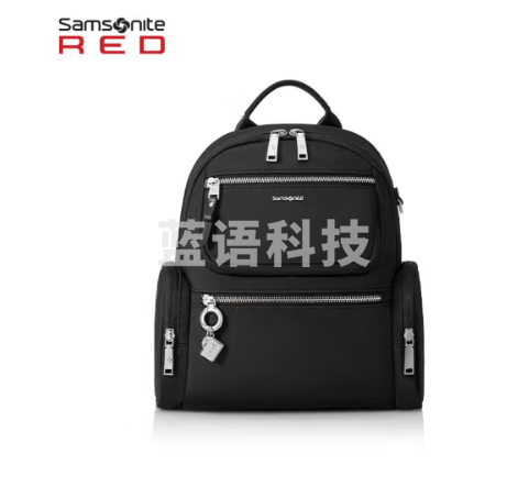 新秀丽（Samsonite）双肩背包电脑包13.3英寸书包潮流女士商务通勤黑色NW7*09002