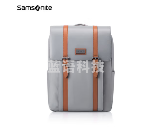 新秀丽（Samsonite）双肩背包男女电脑包16英寸韩版学生书包男潮流 TQ5 灰色