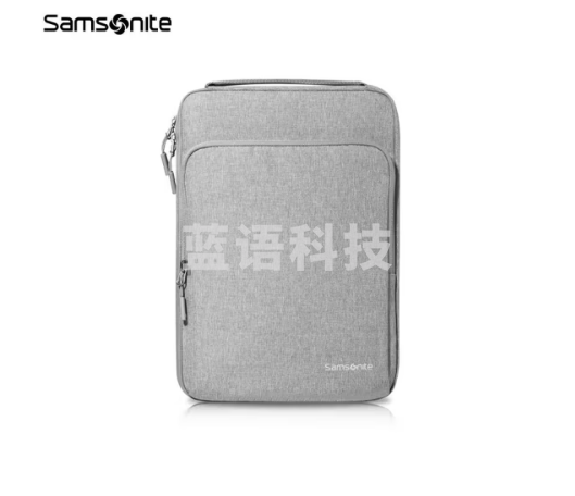 新秀丽（Samsonite）手提电脑包13.3英寸男女商务公文包 苹果笔记本ipad内胆包灰色