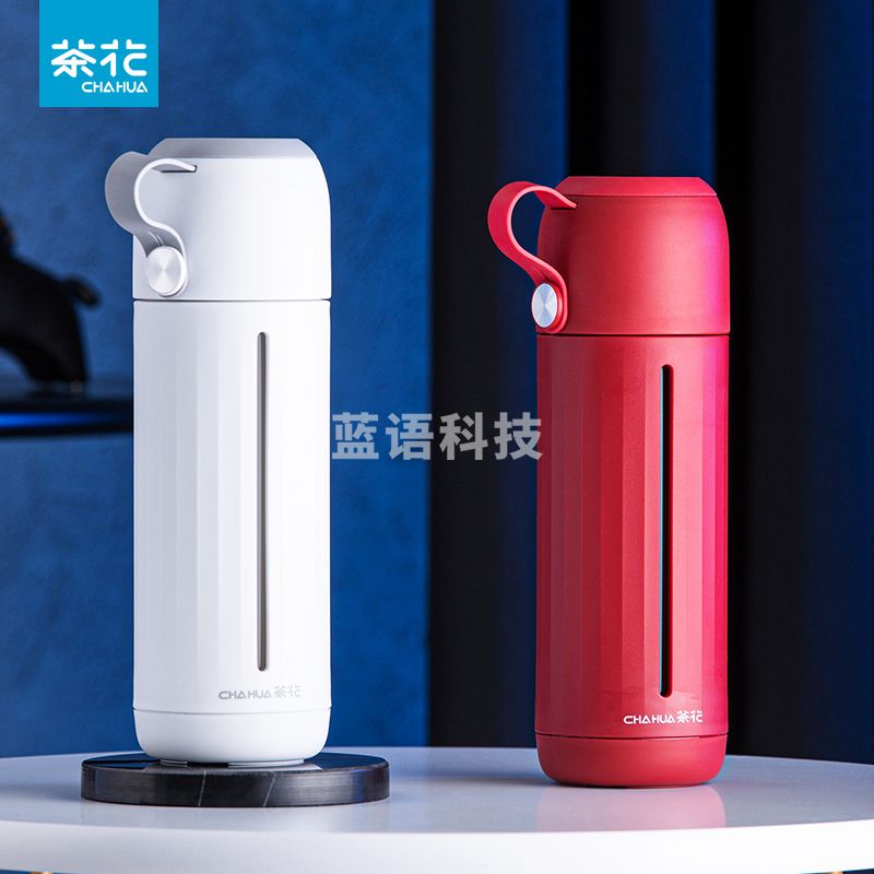 茶花(CHAHUA) 齐乐玻璃随手杯 白色310ml 051001