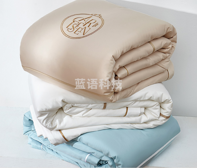 康尔馨 抑菌夏凉被60S纯棉超薄被 空调薄 浅蓝色220*240cm