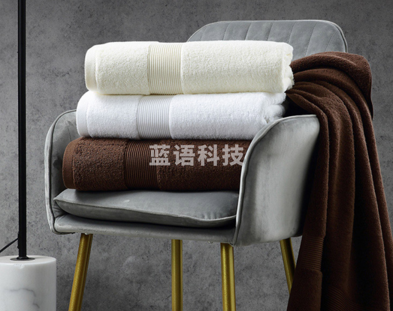 康尔馨 浴巾纯棉加厚吸水 白色180*80cm/1020g