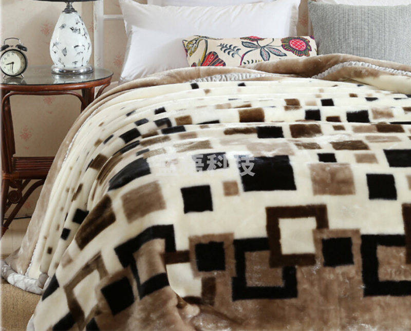 雅鹿·自由自在 毛毯双层拉舍尔毛毯 吉祥如意180*220cm