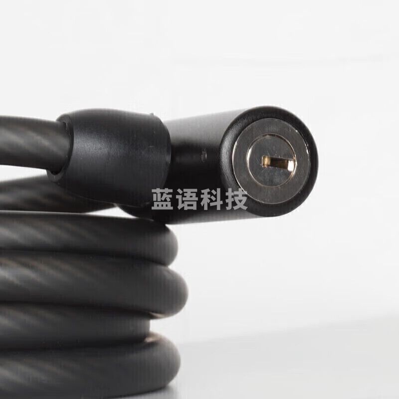迪卡侬 山地自行车锁防盗锁钢缆锁自行车配件UBB黑色钥匙款 1465259