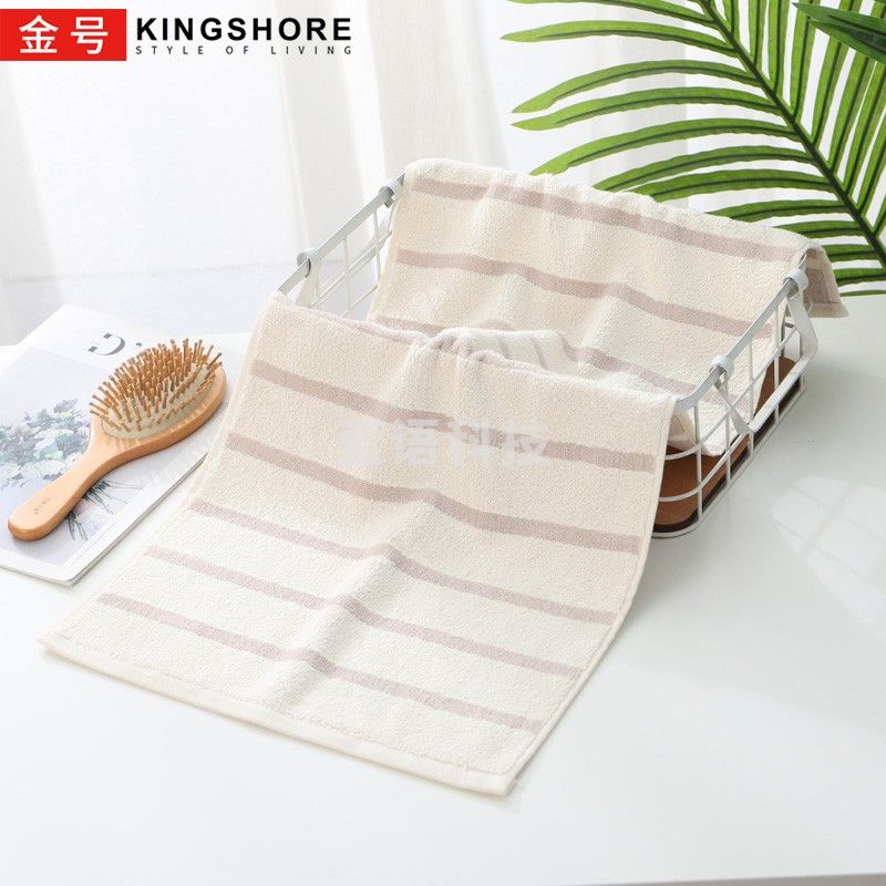 金号纯棉男士洗脸毛巾 素色加厚家用成人大人洗澡面巾 厚实吸水耐用70*34CM 108克GA1058 棕色