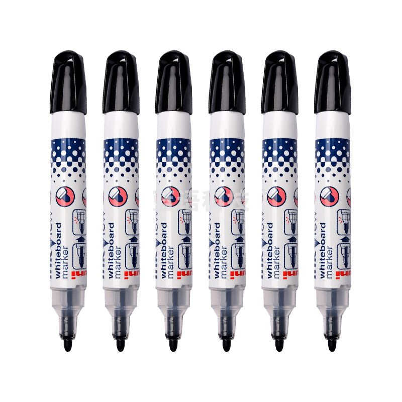 三菱 PWB-202 可擦白板笔 黑色 12支/盒（计价单位：支）