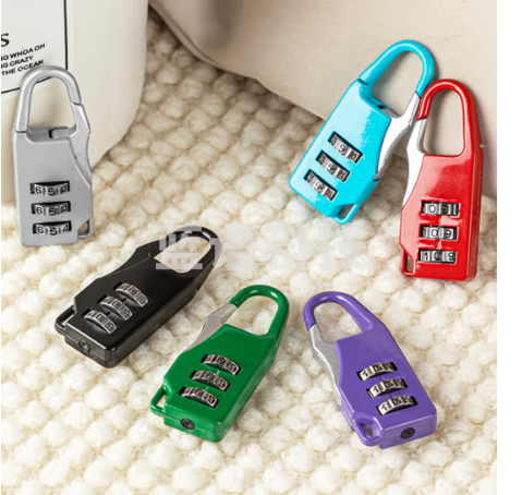 稀萌物迷你款密码锁挂锁防盗行李箱包锁学生宿舍书包柜子抽屉锁小锁防水