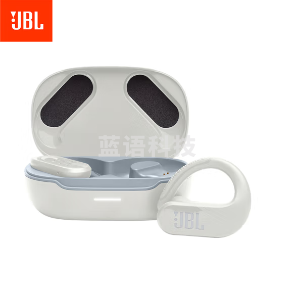 JBL Endurance Peak3 真无线蓝牙耳机 入耳式音乐运动跑步通话降噪耳机 防水防尘苹果安卓通用 珍珠白
