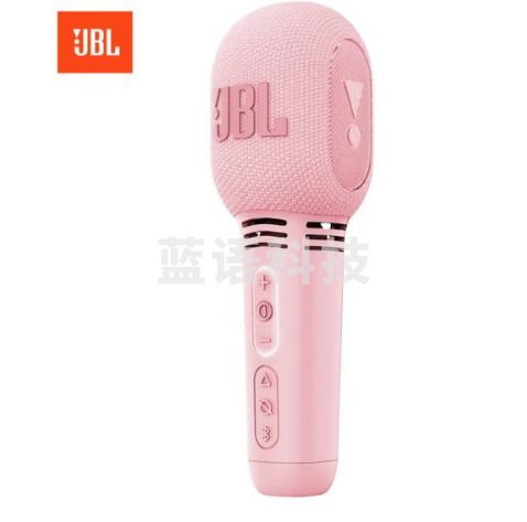 JBL KMC300 蓝牙无线麦克风 全民K歌话筒音响音箱一体麦克风 手机直播录音会议话筒K歌宝 樱花粉
