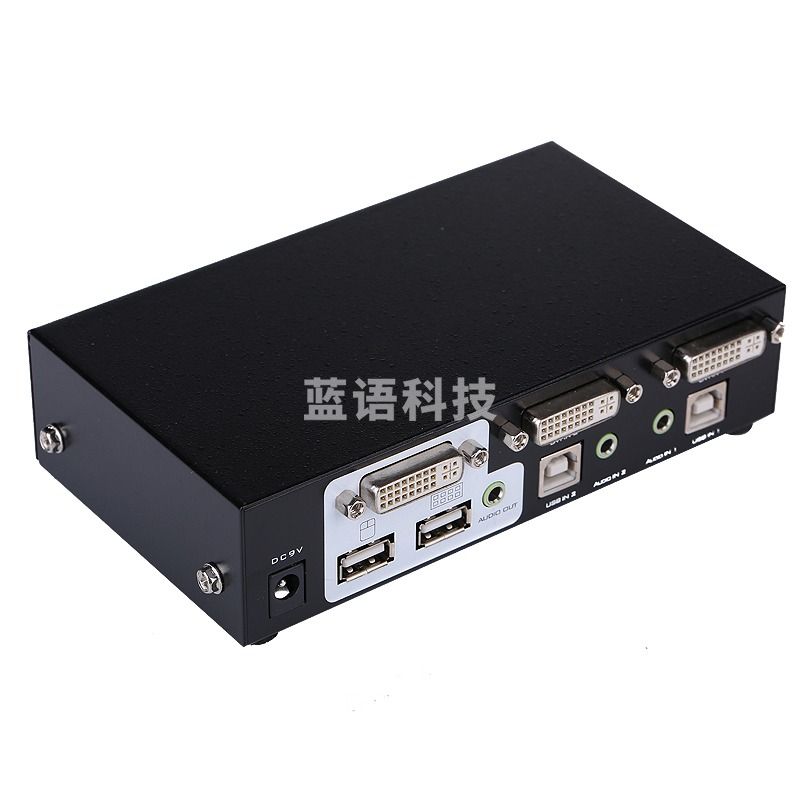 迈拓维矩MT-2102DL kvm切换器dvi 2口usb自动显示器多电脑切换2进1出