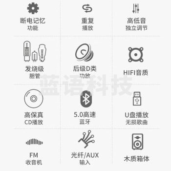 飞利浦（PHILIPS）TAM8208高保真功放hifi组合音响套装cd播放机发烧级蓝牙音箱胆机 迷你音响