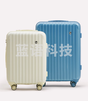 爱华仕可扩展拉杆箱女24英寸旅行箱男拉链大容量行李箱6229雾霾蓝