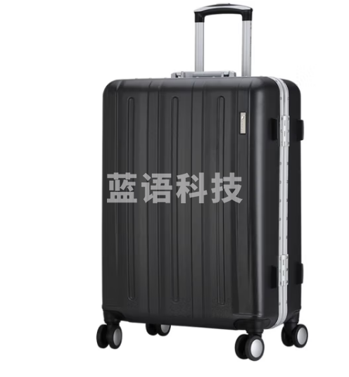 爱华仕铝框行李箱24英寸商务出差万向轮旅行箱锁扣拉杆箱男防刮6505灰色