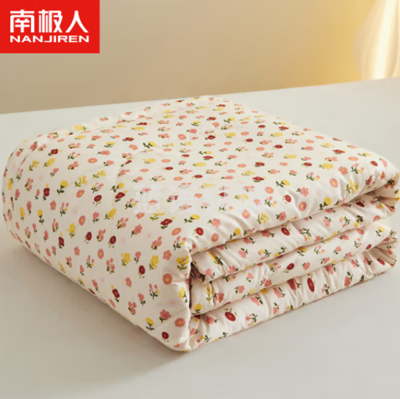 南极人 被子被芯1斤 空调被夏凉被薄盖被 单人水洗棉纤维填充 山田慧150*200cm