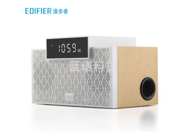 漫步者（EDIFIER）M260 多功能小型音箱 蓝牙音箱 闹钟音箱 有源音箱 电脑音响 清新版