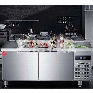 德玛仕 DEMASHI  TDC-12A 冰柜冷藏工作台 商用不锈钢冷藏柜操作台 工程款 1.2*0.6*0.8米