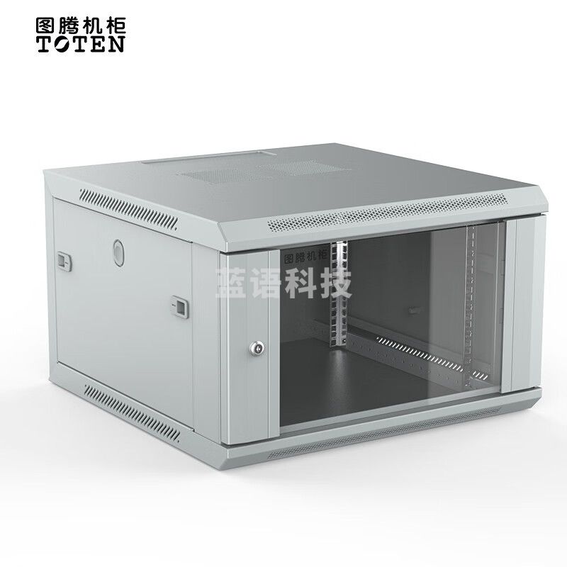图腾（TOTEN） 图腾机柜 W26606 标准19英寸网络机柜6U 交换机壁挂柜 挂墙柜 1.2 RAL7035