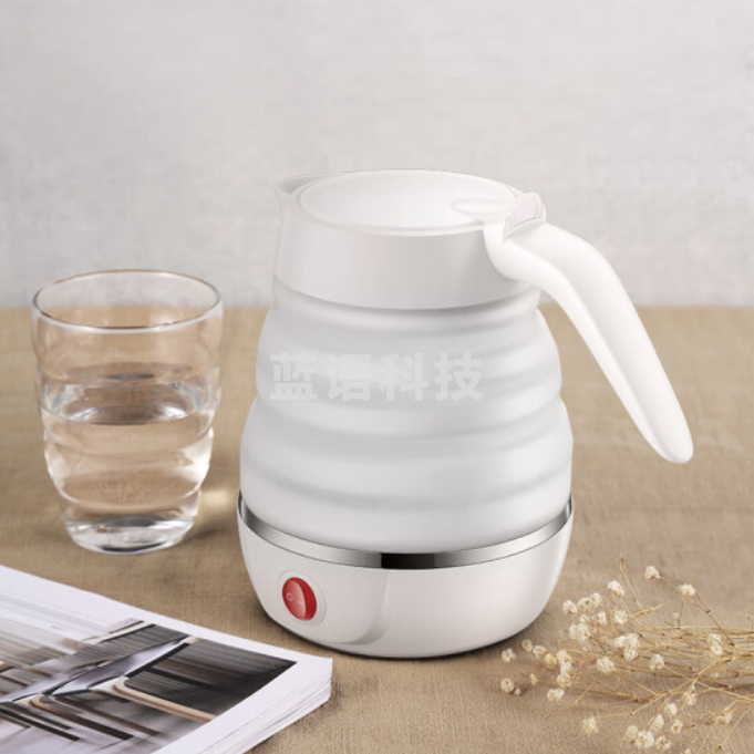 苏泊尔(SUPOR)SW-06J001 食品级硅胶 折叠双电压烧水壶 旅行便携电水壶 0.6L 电热水壶