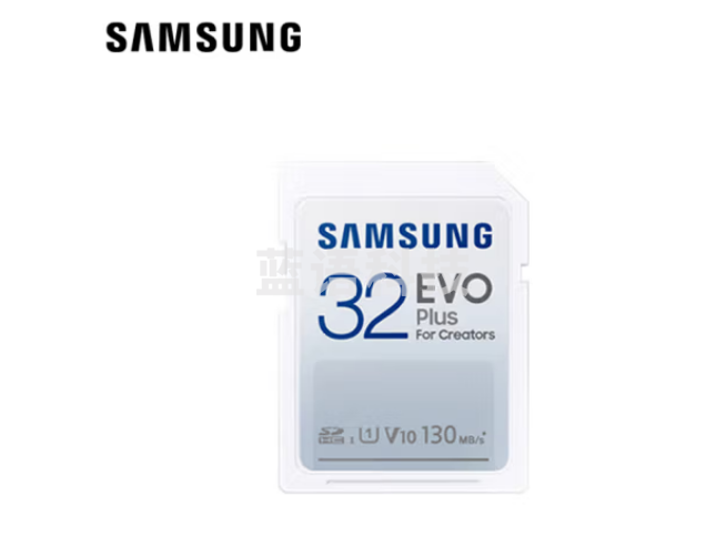 三星(SAMSUNG)32GB SD存储卡EVO Plus U1 V10读速130MB/s高速数码相机内存卡MB-SC32K/CN