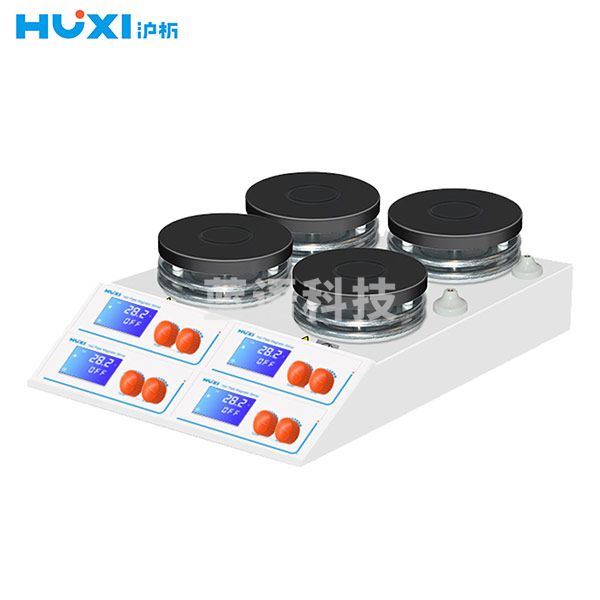 沪析（HUXI） 多工位独立控制恒温数显加热磁力搅拌器 HMS-4SG加热型4工位双排
