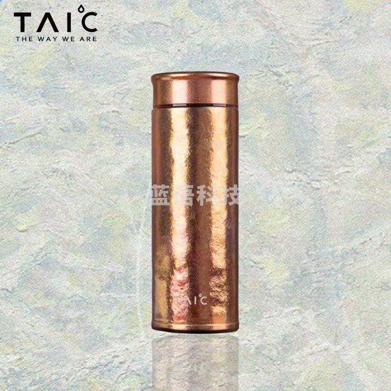 TAIC钛度 纯钛直身保温杯 B0229-1701枫叶红 220ml(不带茶漏)