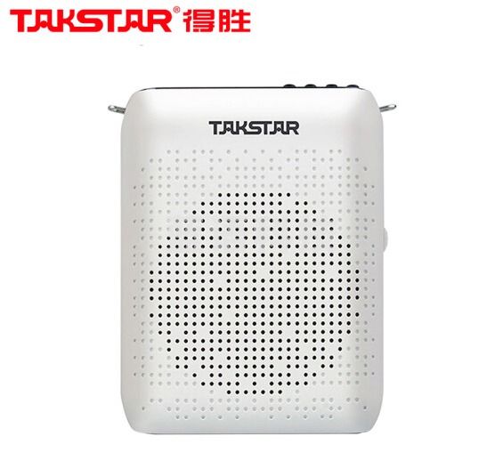 得胜(TAKSTAR)E220便携式蓝牙扩音器 教学专用小蜜蜂导游老师腰挂扩音器 耳麦喇叭带FM迷你小音箱 白色